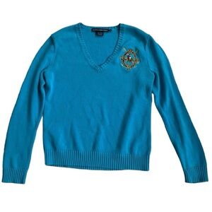 RALPH LAUREN SPORT New York v-neck sweater